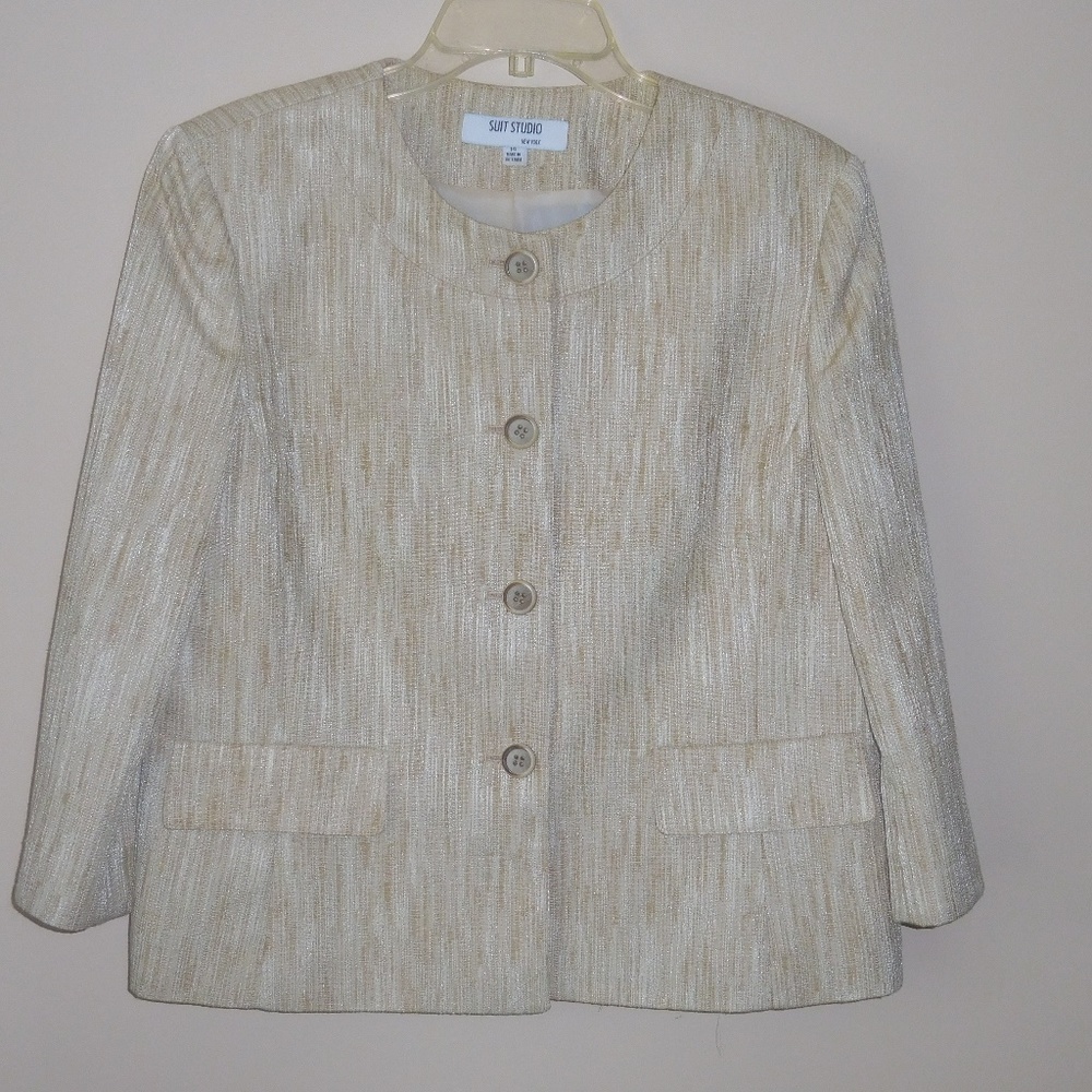 Beige Colored Suit